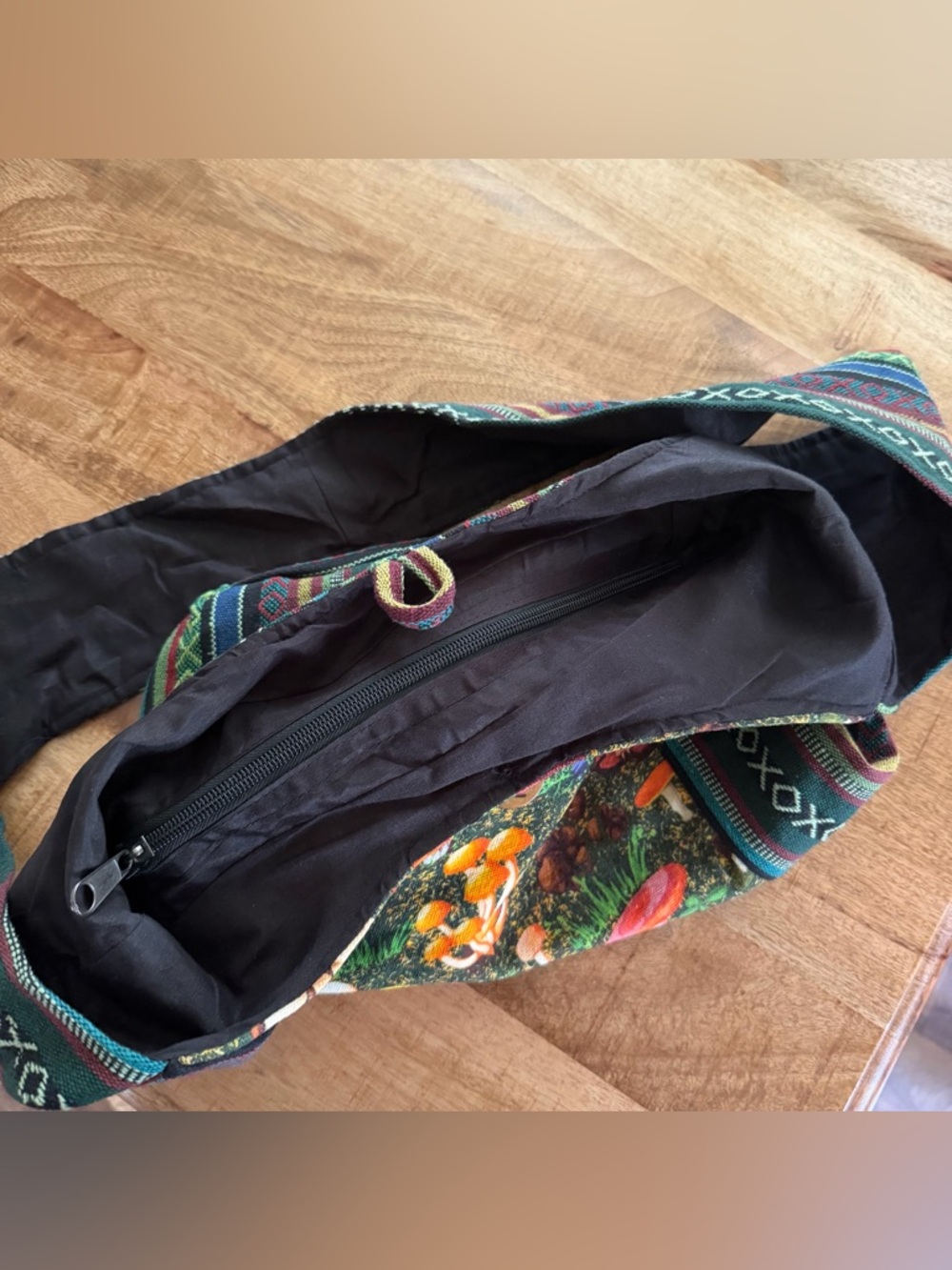 Kathmandu Mushroom Print Crossbody Bag - Picture 9 of 11
